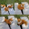 Handmade Simulated Fox Plush Toy Realistic And Charming Home Decor
