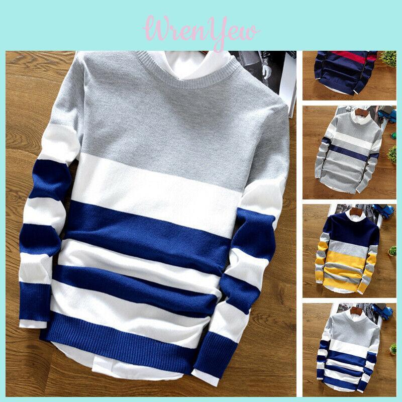Eleganti Maglioni da Uomo Casual a Manica Lunga Lavorati a Maglia Larghi, Top per Ogni Stagione