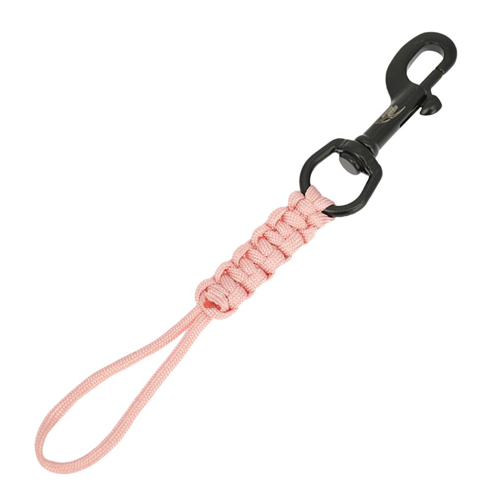 Diving Clip Lanyard Braided Portable Anti-Lost Strap Diving Ended Bolts Snap Buckle Practical Metal Clip Hook Diving Swivel