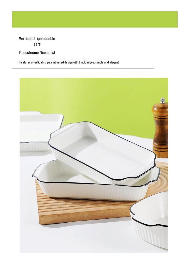 Nordisches Keramik-Backset: Käseplatte, Pfanne mit zwei Griffen und Schüssel.