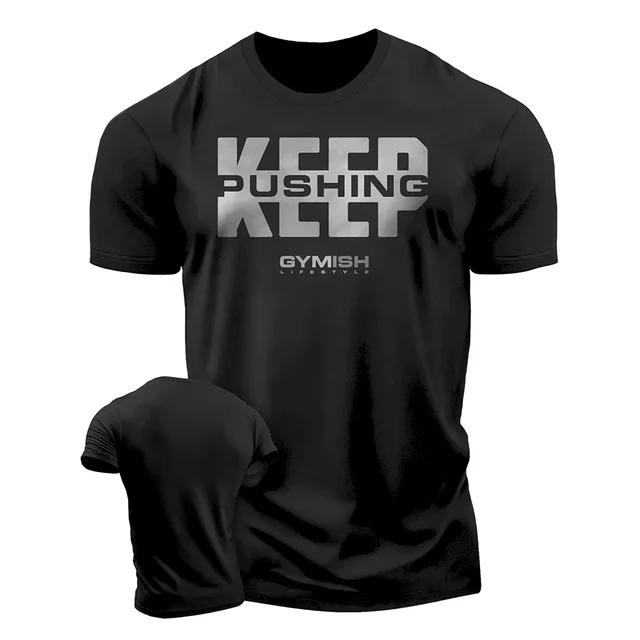 2025 3D Men's Printed Training T-shirt, Fashionable and Fun Fitness Short Sleeved T-shirt, Elastic and Breathable Top