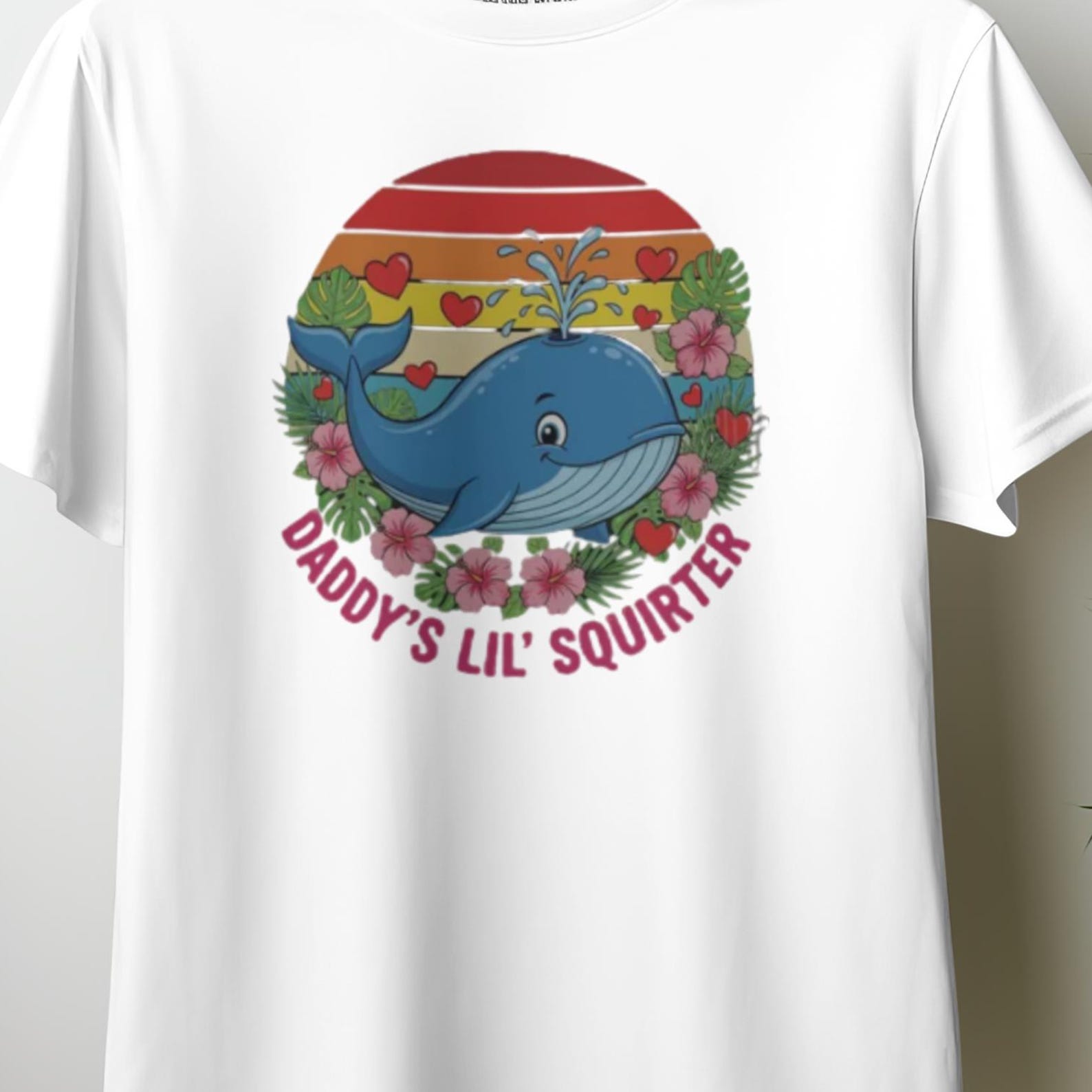 Daddy s Lil Squirter Shirt, Funny Whale T-Shirt, Dad Baby Gift, Dad Life Tee, Father s Day Gift, Funny Whale Shirt9 3XL