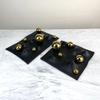 Modern Simple and Light Luxury Black Silver Metal Ball Decorative Tray Model Living Room Geometric Storage Ornaments