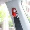 Car Seat Belt Buckle Adjust Frame Trim 4* For Jeep Compass 2017- Bright Red