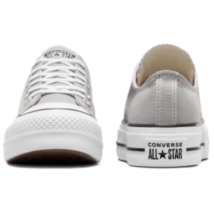 Converse Chuck Taylor All Star Lift Comfortable Versatile Low Top Canvas Shoes Women sneakers Gray A07573C