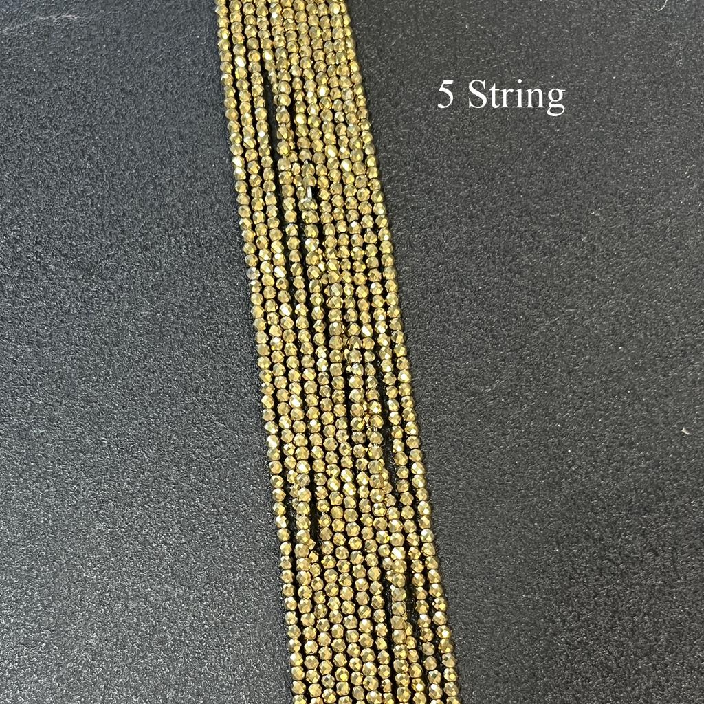 5 String, Affordable Iridescent Plated Glass Seed Beads 2mm/3mm, 38cm Strand, Bulk Loose Spacer Beads for DIY Bracelet Necklace Ankle Jewelry Making