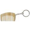 Comb Charm Keyring Acetate Miniature Milk White/Black White for Bag Backpack Purse Wallet Women Hair Care Accessory