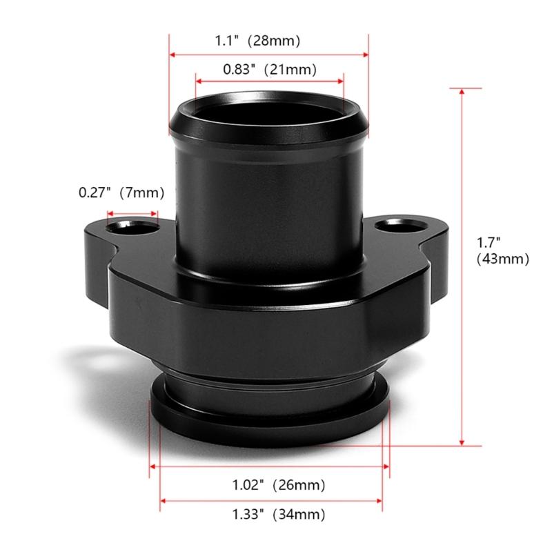 Aluminum Water Hose Fitting for N54 335i 335xi 3.0L 11537544638