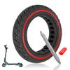 Ulip 8.5*2(50-134) Solid Tire with Red Circle for VSETT 9 & 9+ / ZERO 8/9 / Inokim Light 2 Scooters