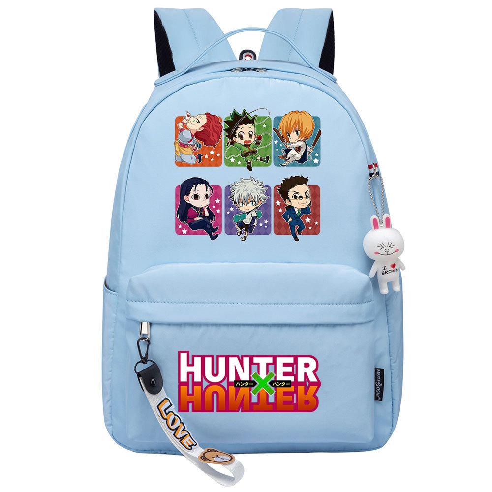Popular Cartoon, Full-Time Hunter, Printed Schoolbag For Primary And Secondary School Students, Cute Girls' Casual Backpack.