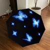 1pc Butterfly Stars Automatic Folding Umbrella, Heavy Duty 8 Rib Iron Frame,  Suitable for Travel, Daily Use, Birthday, Decor Gift  55