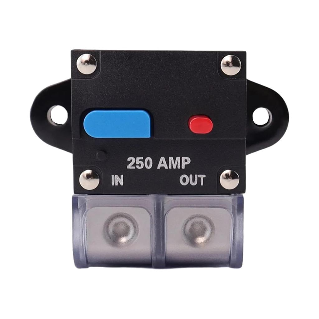 50A to 300A Circuit Breaker with Manual Reset for Car System Waterproof Marine Circuit Breaker Reset Fuse 12V- 48V DC(200A)