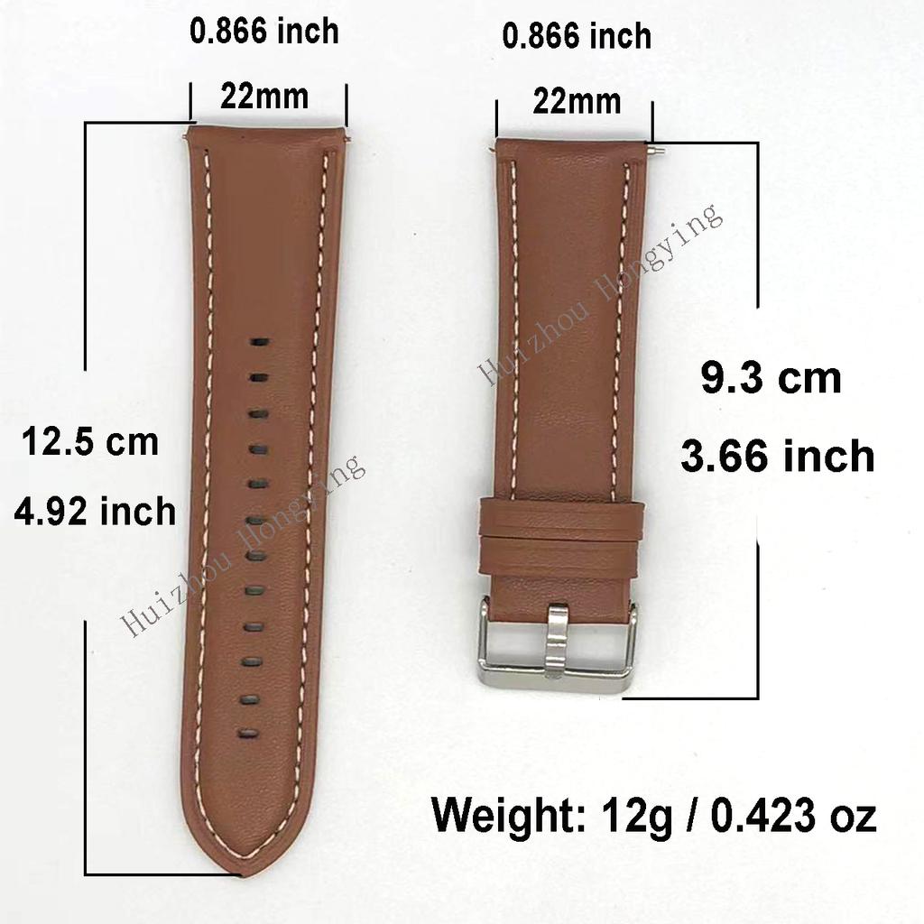 22mm Stylish For Casual Smartwatch Accessories Pu Leather Watch Band For Men And Women For Samsung Watch 46mm Soft Wristband