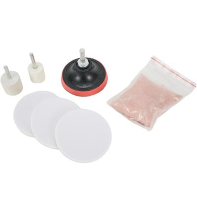 Glass Polishing Kit Easy and Effective Glass Scratch Removal with the 8x Cerium Oxide Polishing Kit and Felt Pad
