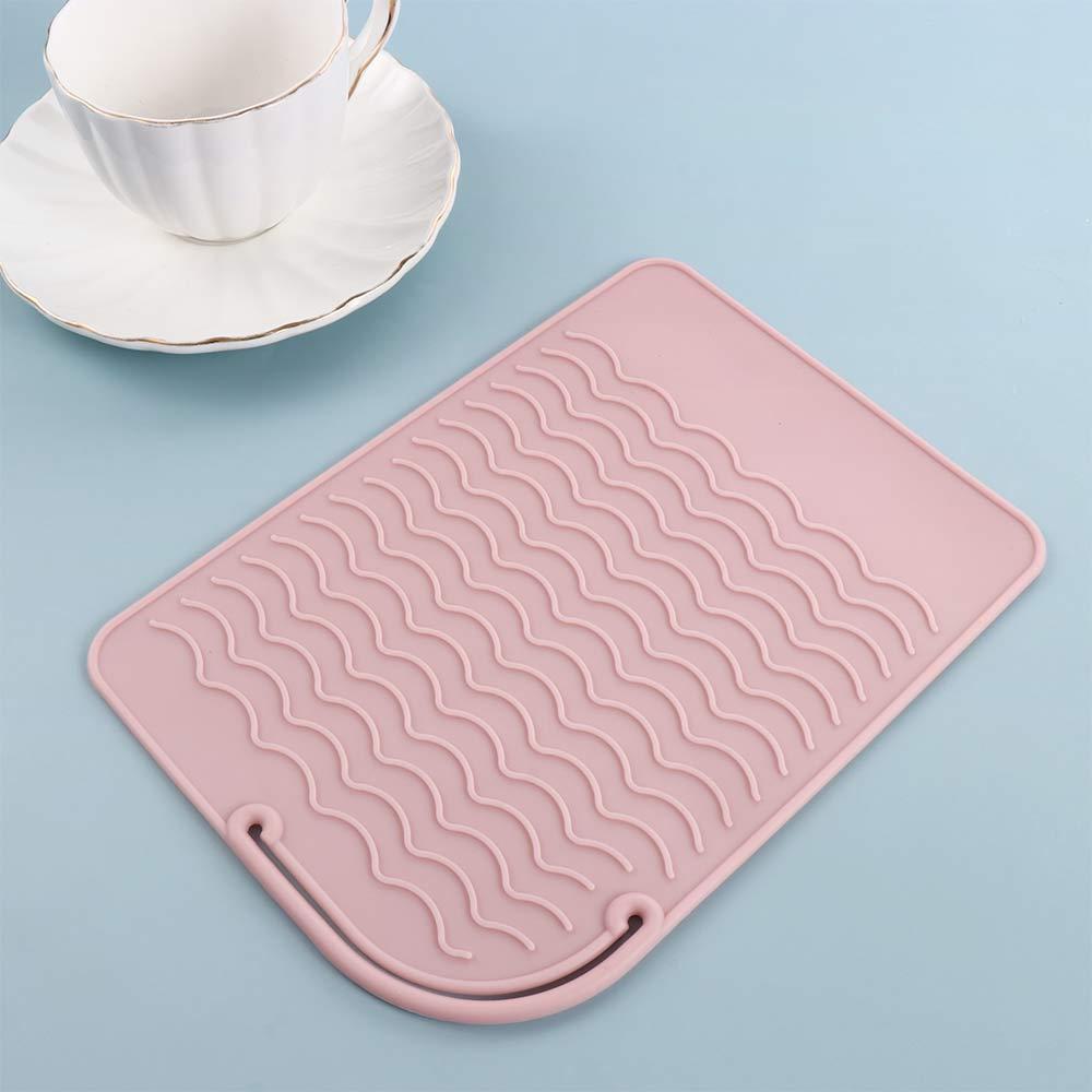 Storage Insulation Curling Mat Hair Curling Pads Hair Straightener Mat Silicone Heat Resistant Mat