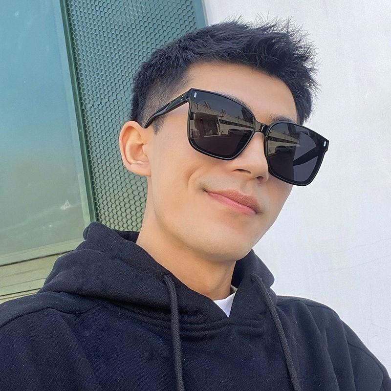 New GN sunglasses men's sunglasses women's high-end sense trend high-end cat eye sunglasses big face thin