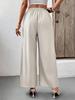 Elegant High Waist Wide Leg Formal Trousers for Women