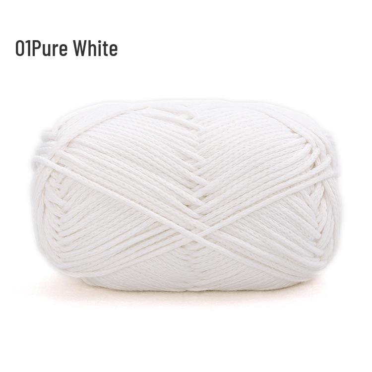 Xue Feier Suxin 2mm Round Hollow Pure Cotton Crochet Yarn for DIY Knitting