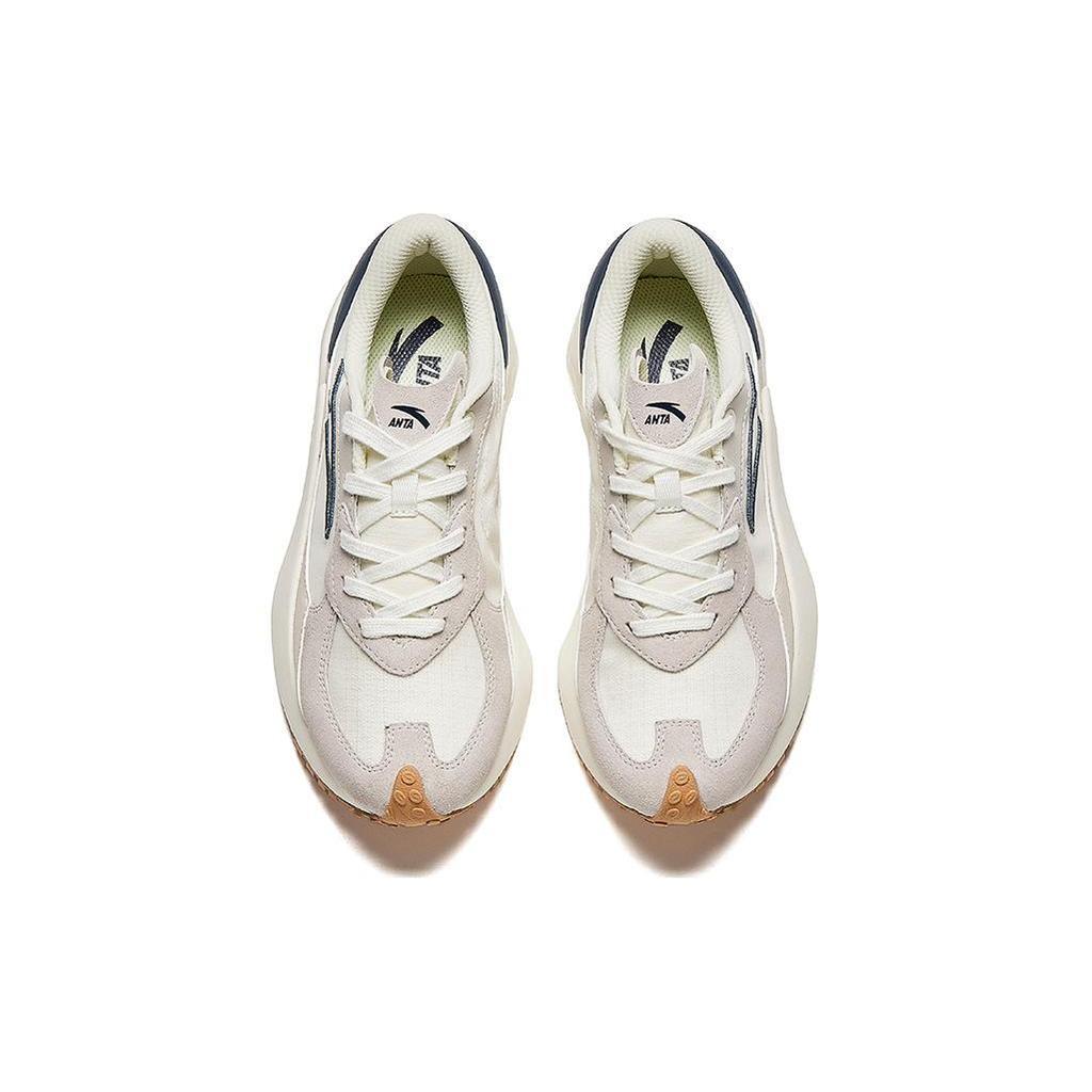 Anta Rock Sugar 4 Cushioning Slip Resistant Abrasion Resistant Low top Casual Shoes Women's Ivory White 922428802-1