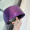 1Pcs Sequined Wide-Brimmed Headband Holiday Party Bronzing Sequined Hair Band Makeup  Diademas  Haar Accessoires Women