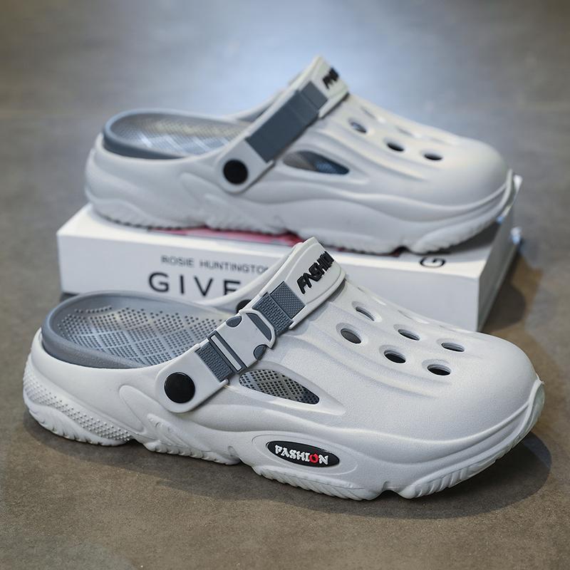 Fashion New Men Slippers Summer Slides Dual-purpose Sandals EVA Soft-sole Upsteam Shoes Unisex Indoor Outdoor Walking Beach Shoes