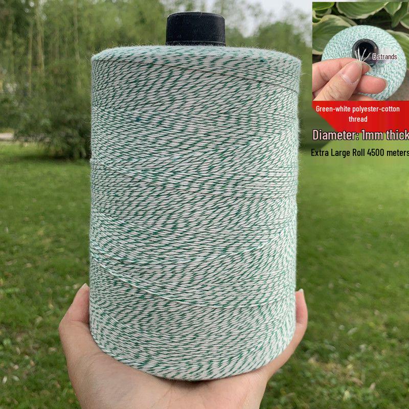 White Cotton Thread for Tying Zongzi, Sausages, Bacon, Cured Meat, and Fish