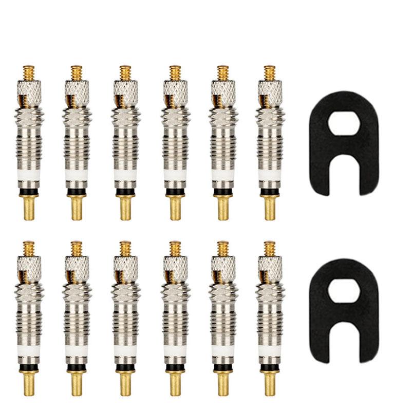 18-teilige Fahrrad-Reparaturwerkzeug-Sets Presta-Ventilkern-Set Fahrrad Schrader-Ventilschlüssel Tubeless-Reifenheber MTB-Reparaturwerkzeuge