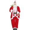 Babbo Natale 1,6 m Babbo Natale in piedi con regalo e funzione sonora di campane natalizie