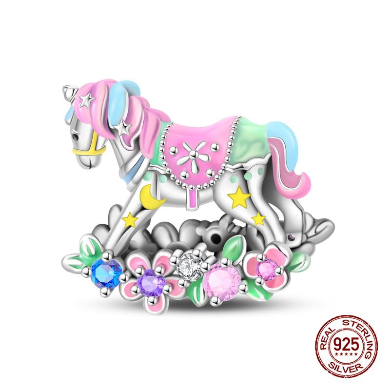 Original Charms Copper Summer Coconut Grove Holiday Charm Fits 3Mm Original Bracelet For Women Diy Jewelry Gifts New In