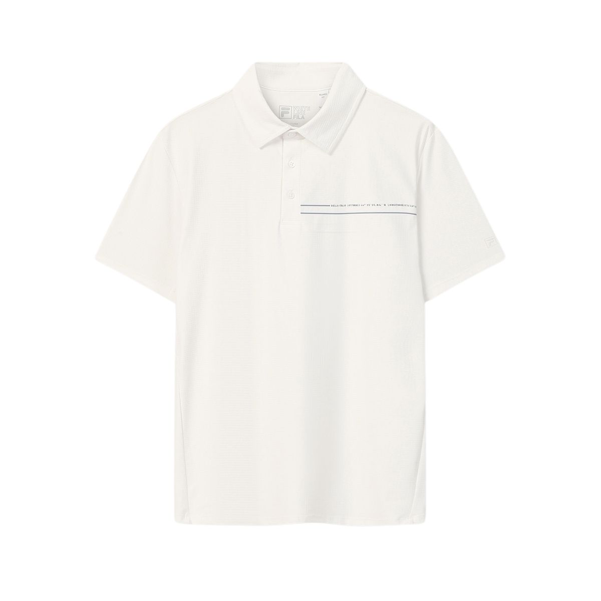 

FILA White Ss26 Knitted Polo Shirt Men tops F11M623101F-WT S