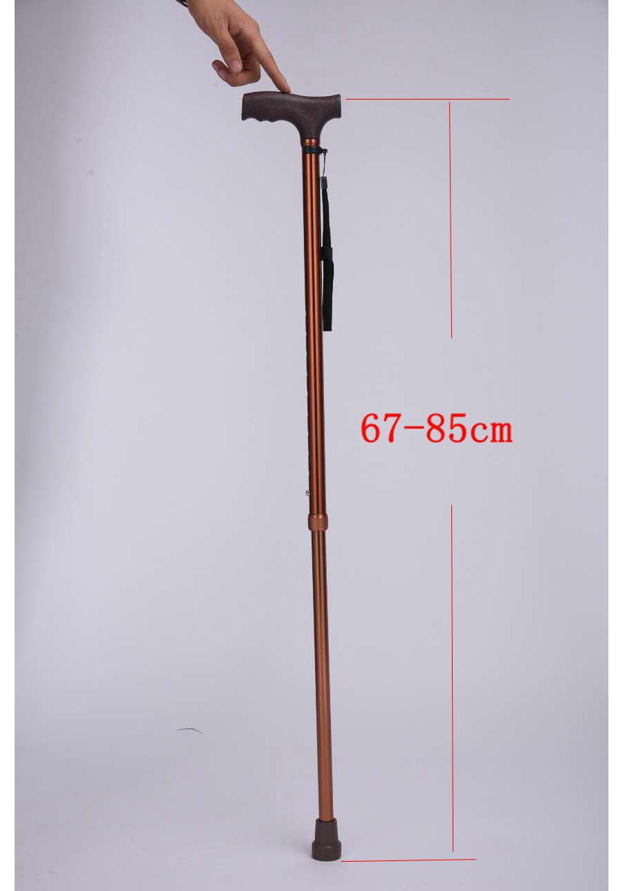 Aluminum Alloy Adjustable Quad Walking Sticks for Seniors - Non-Slip Retractable Design