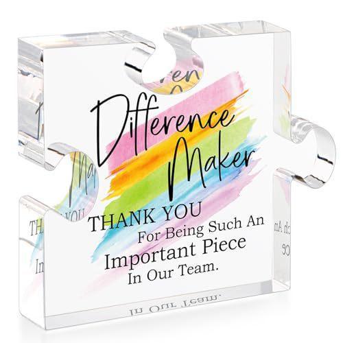 1pc Acrylic Puzzle Mother's Day Gift Transparent Decoration Home Office Desktop Decoration