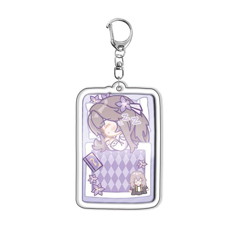 Elysia Acrylic Keychain Pendant - Honkai Star Rail Game Merchandise 55mm