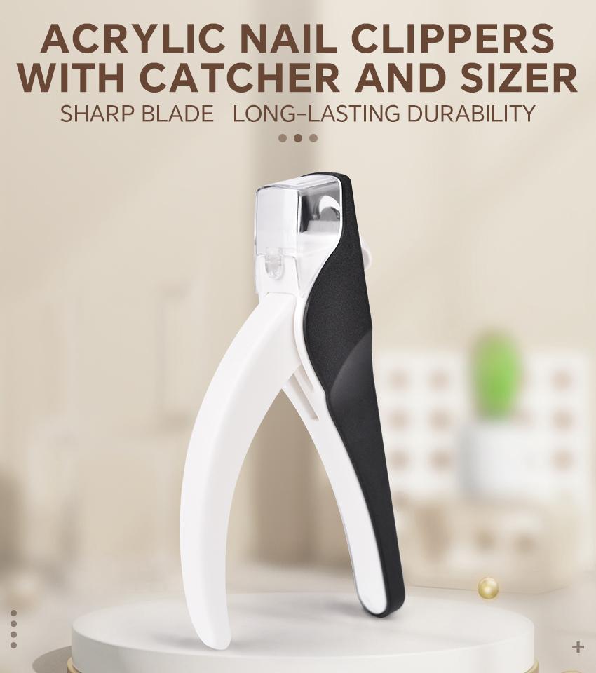 False Nail Tip Clipper Blade Anti-splash U-Shaped False Nail Scissors Cutter False Tips Edge Cutter Manicure Tools for Hand Care