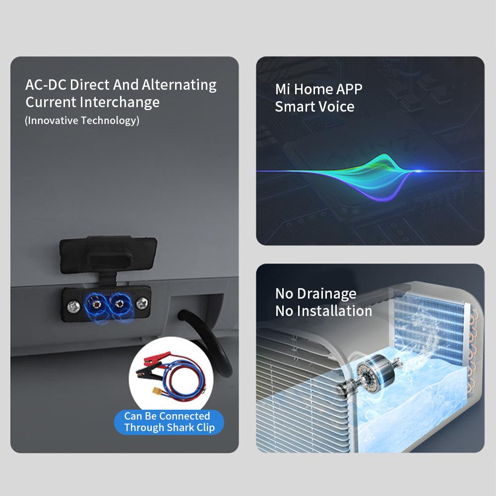 Portable Tent Air Conditioner APP Voice Control 1300W/1500W  5-10m2 for RV Camping Air Conditioner