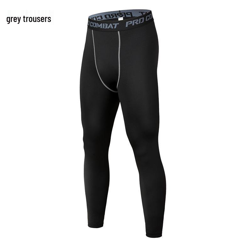 Herrars snabbtorkande sporttights: Andningsbara elastiska byxor för löpning, basket och cykling