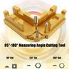 ABS 2 In 1 Miter Measuring And Cutting Tool Miter Sawer Protractor For Easy Handling In Carpentry Tasks