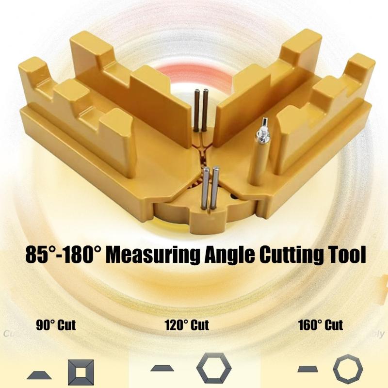 ABS 2 In 1 Miter Measuring And Cutting Tool Miter Sawer Protractor For Easy Handling In Carpentry Tasks