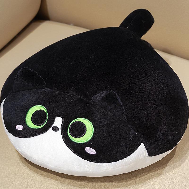 Internet Celebrity Cat Plush Non-Slip Seat Cushion - Soft Biscuit Design for Home & Office Chair
