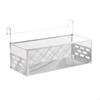 Bed Metal Storage Basket, Bunk Organizer Shelf, Mesh Shelf Bedside Hanging for