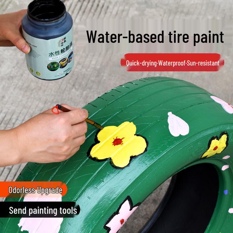 Bingguo Water-Based Paint for Walls Tires 1kg