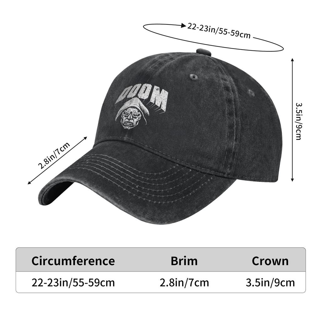 Classic Doctor Doom Baseball Caps Unisex Distressed Cotton Headwear Retro Game Thulsa Snake Cult Outdoor Workouts Soft Hats Cap