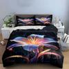 Colorful glowing lily flower. Bedding sets Duvet cover sets Duvet covers Pillowcases(1*Duvet Cover 2*Pillowcases without duvet insert)