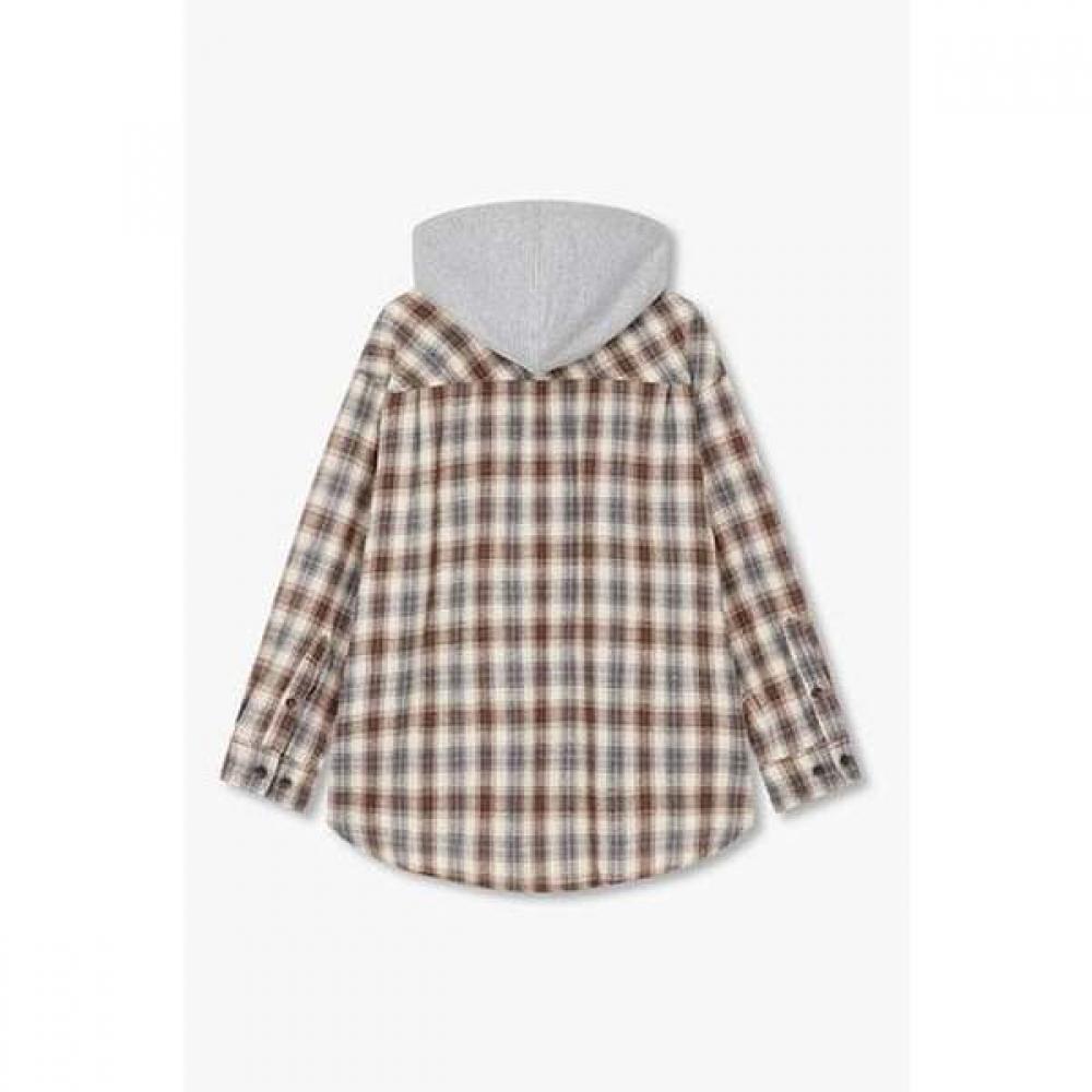 Studio Tomboy Hooded Check Shirt 9175421981arr
