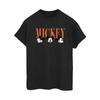 Disney Mickey Mouse Faces Cotton Boyfriend T-skjorte for kvinner/damer