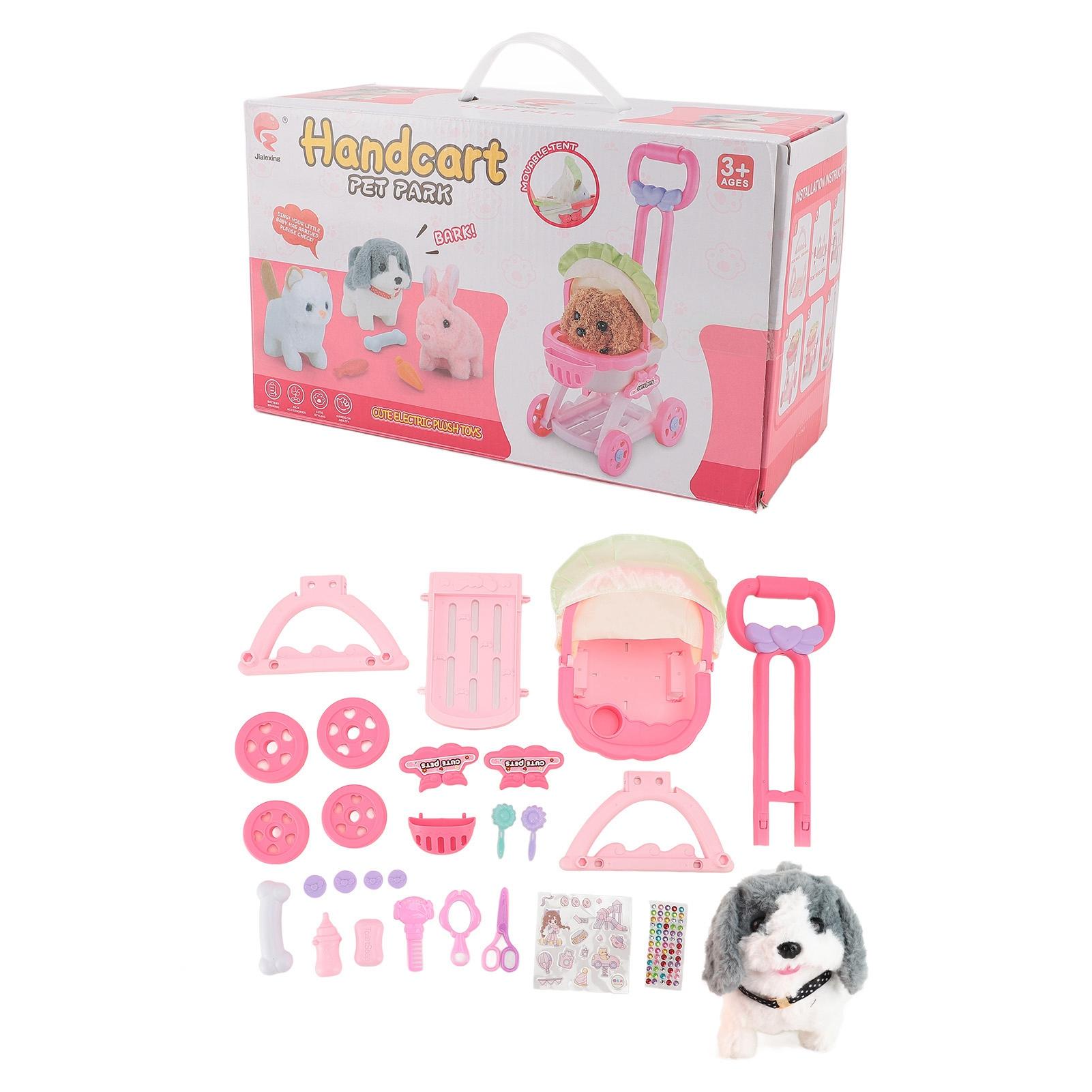 

Кукольная коляска для питомца, игрушка для ролевых игр, собака, большая тележка для толкания, развивающая игрушка для мальчиков и девочек, детей Husky