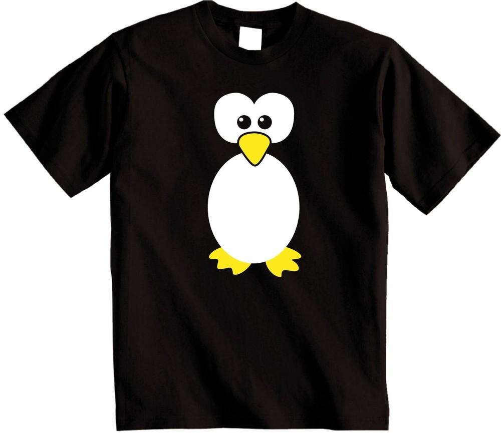 

Funny Penguin Face Design quick Easy Costume Penguin T-Shirt happy Penguin M