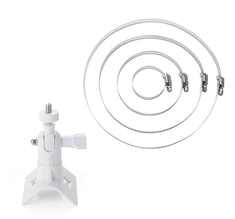 Surveillance CCTV Camera 360 Degree Pole Hoop Mount Bracket Round Rings Adjustable Stainless Steel Hose Clamp Hoop
