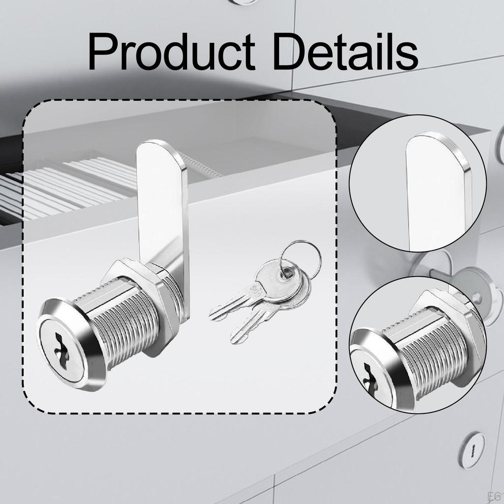 Cabinet Cam Lock Cylinder Drawers Furniture Files Keyed Hardware for Pickup Dresser