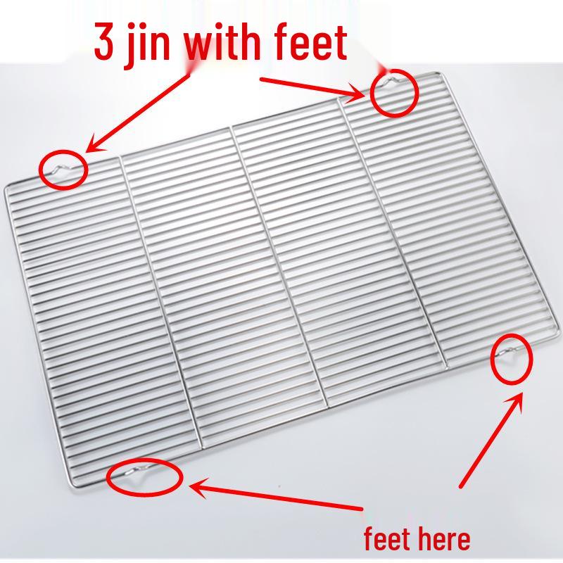 Stainless Steel Bread and Cake Cooling Rack with Flat Feet